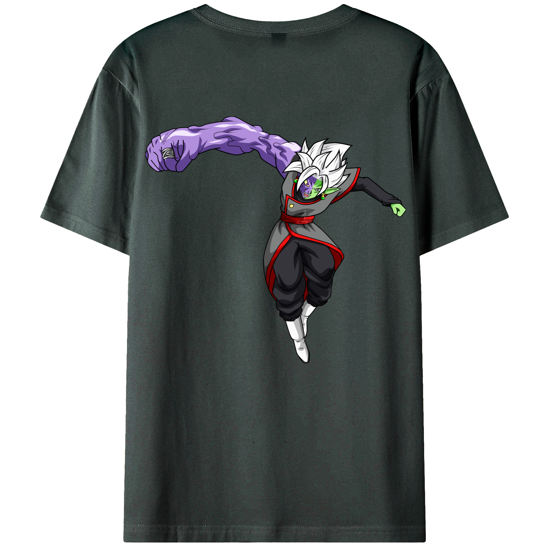 （画像用） ドラゴンボール ベジット DRAGON BALL Vegetto 綿100％ メンズ半袖Tシャツ（バックプリント） 通気性